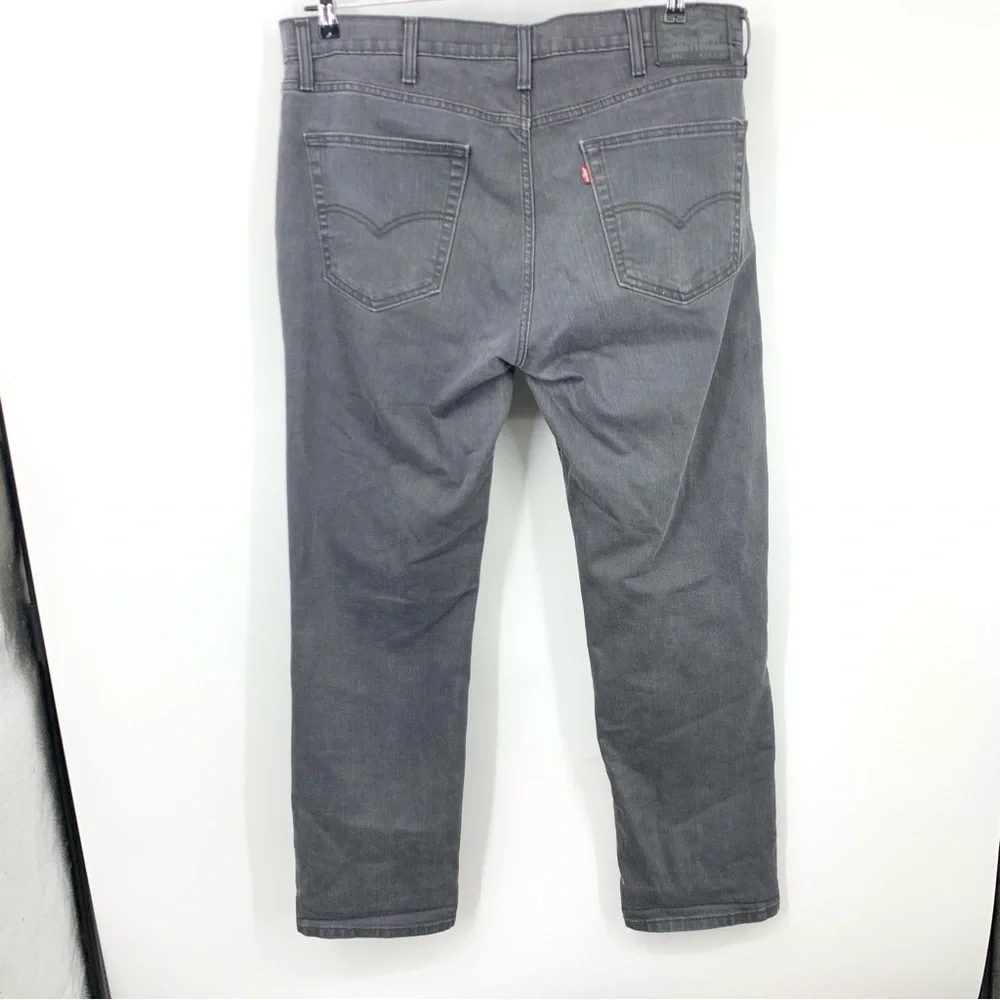 Levis Men Size 38 x 32‎ Jeans Black Gray Pants 541 Athletic Fit Straight Stretch